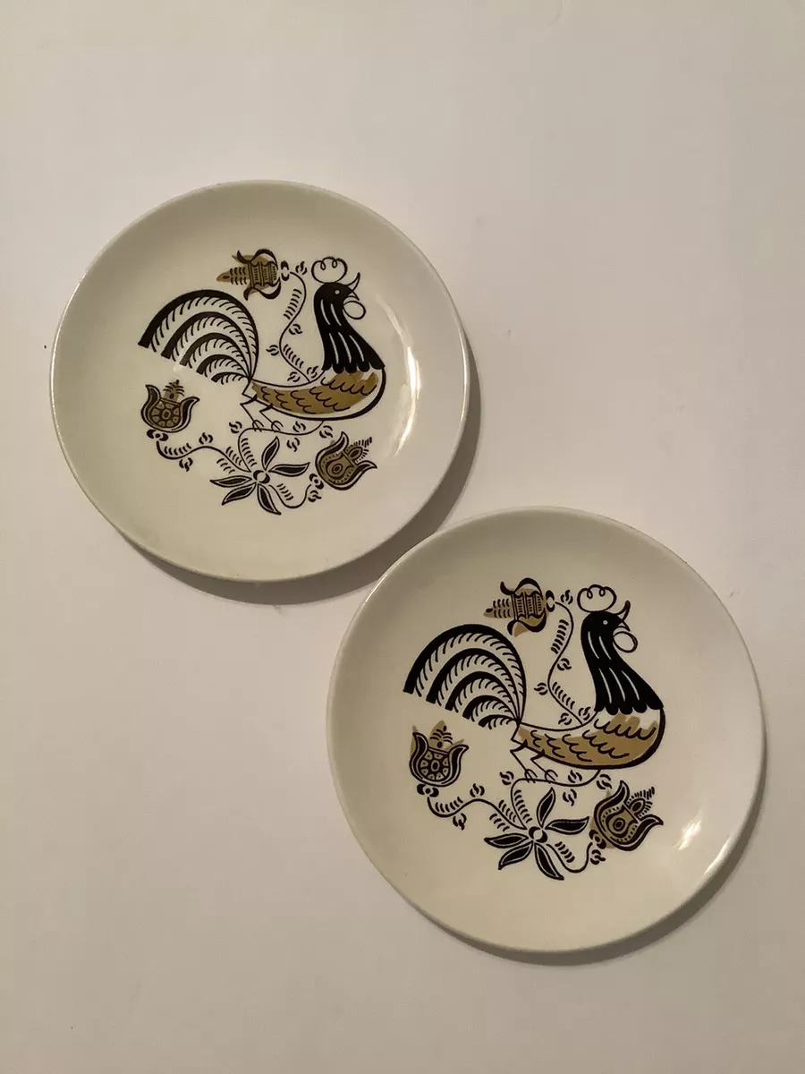 Vintage rooster cheap plates