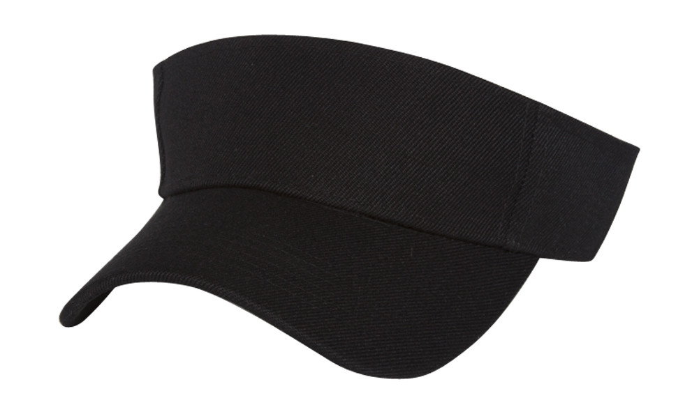 Summer Single Sports Visor- Black