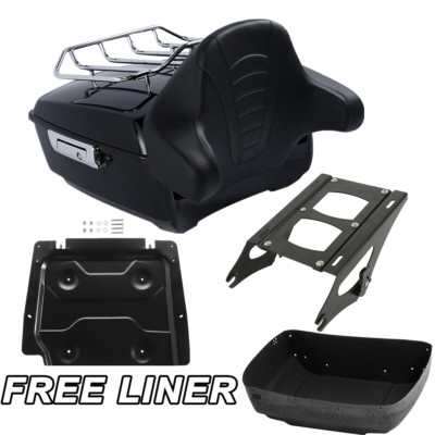 King Trunk Pad Mount Rack Base Plate Fit For Harley Touring Glide 14+