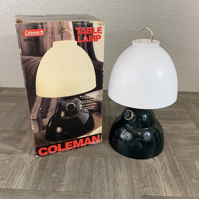 Coleman Table Lamp Battery Operated Camping Lantern 5370-1900 for sale