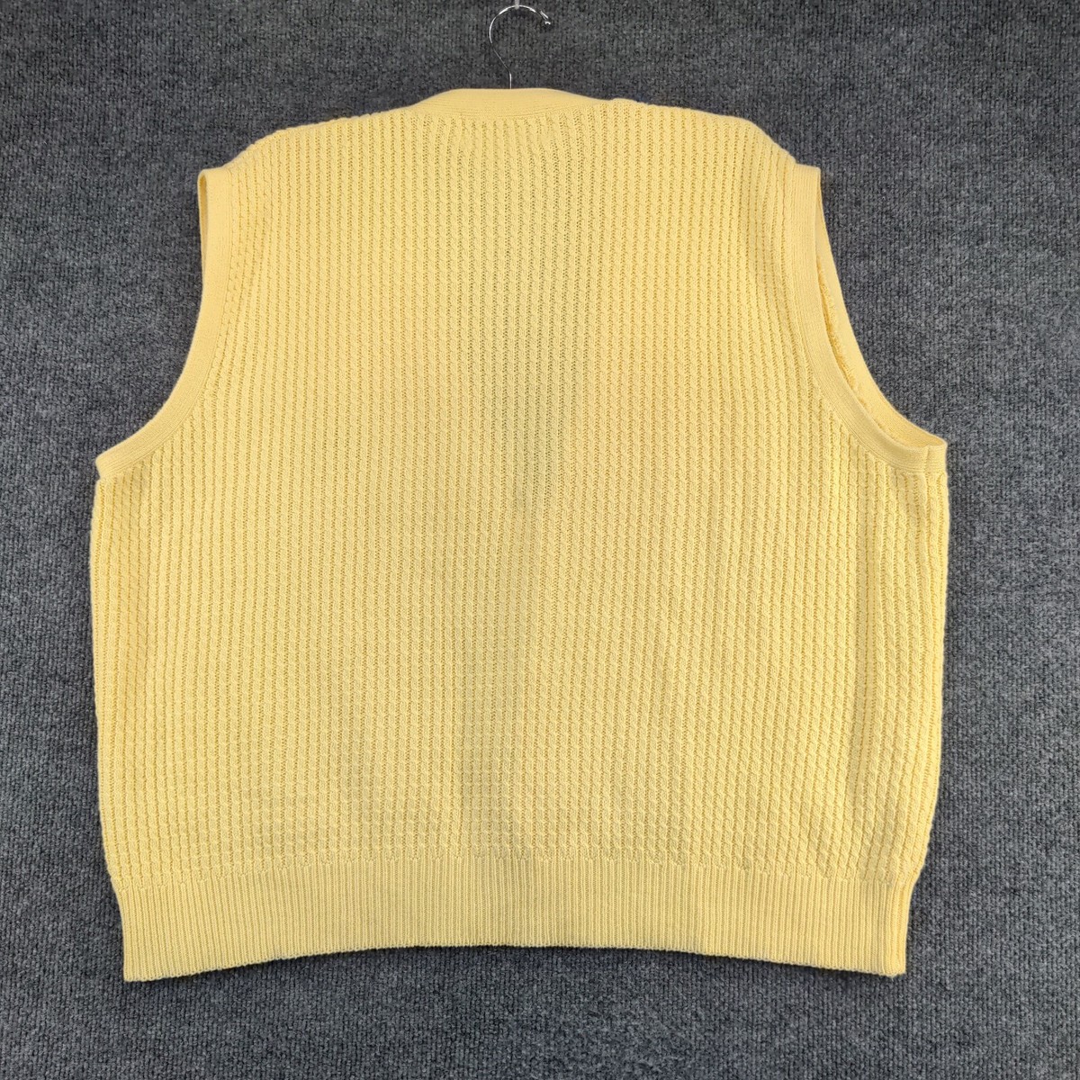 Nick Faldo Pringle Sport Men Knit Sweater Vest Yellow 2XL