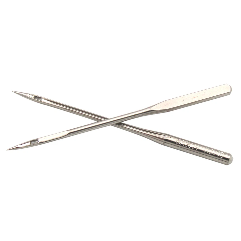 100 agujas de máquina de coser ORGAN Home vástago plano HAX1 tamaño 9, 11, 12, 14, 16, 18 Foto 3 de 4