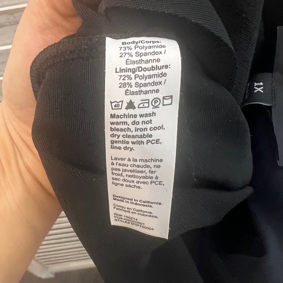 HONEYLOVE Women's 1X 14 16 Perfectionist Pant Shapewear Pull On Jet