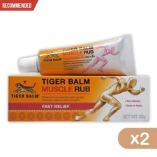 2X Tiger Balm Muscle Rub Topical Analgesic Cream Fast Relief Muscle Relaxant 30g