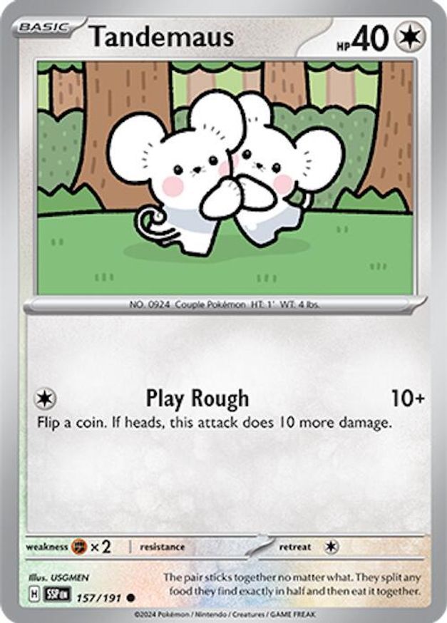 Pokemon Tandemaus (157/256) Surging Sparks NM