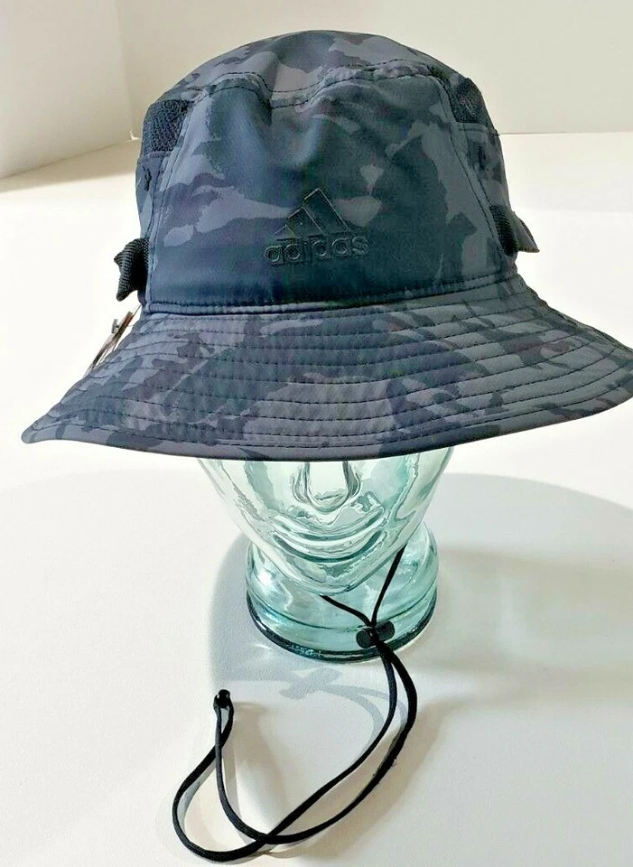 Sombrero de cubo para hombre ADIDAS Victory II gris seis camuflaje negro talla S/M golf pesca UPF Foto 2 de 4