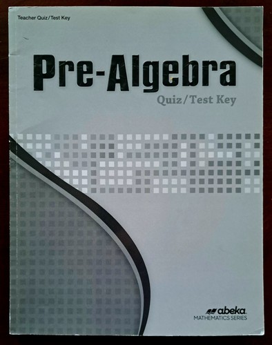 Abeka 8th Grade Pre Algebra solution key Quiz Test key FB441 - Imagen 3 de 4