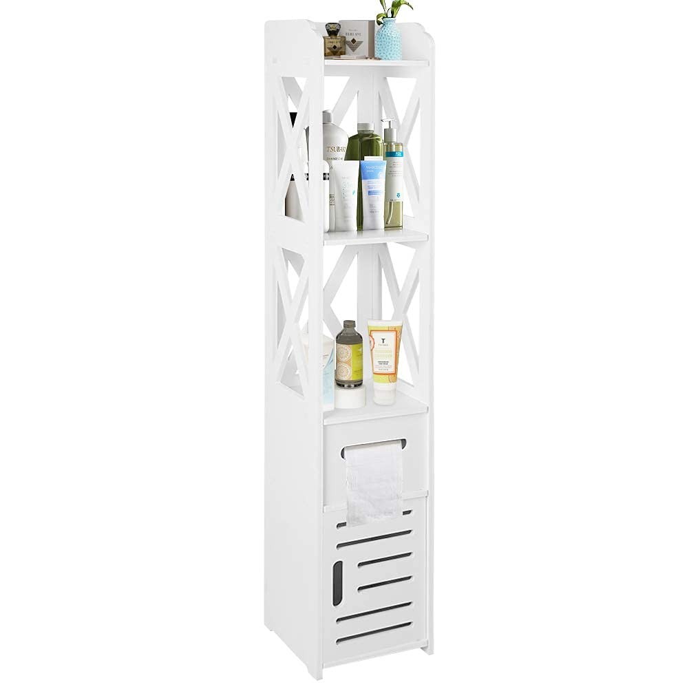 Tall Bathroom Cabinet, Bathroom Storage Accessories Floor Standing Cabinet Ba...