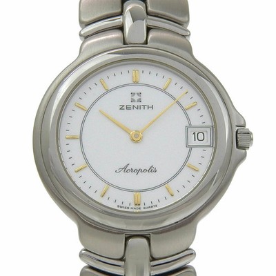 ZENITH 02.7000.333 weiße Gehäusegröße 39 mm x 35 mm gebrauchte Herrenuhr #61016