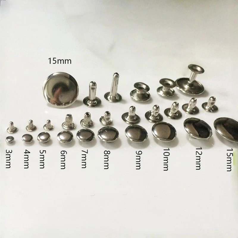 einzelnerkopfnieten , v. Optik Hohlnieten Ledernieten Nieten Leder Ziernieten 1 - Bild 1 von 3
