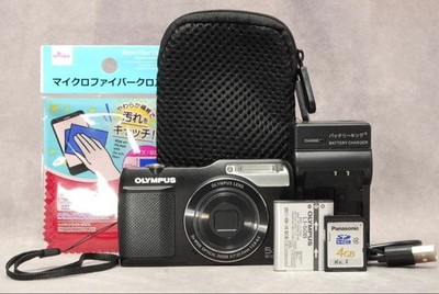 OLYMPUS VG-170 Black Compact Digital Camera Tested Working Seller Japan