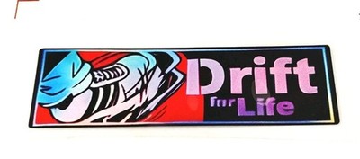 JDM Tuner Drift Auto Japan Racing Car Holo Foil Window Bumper Sticker Decal