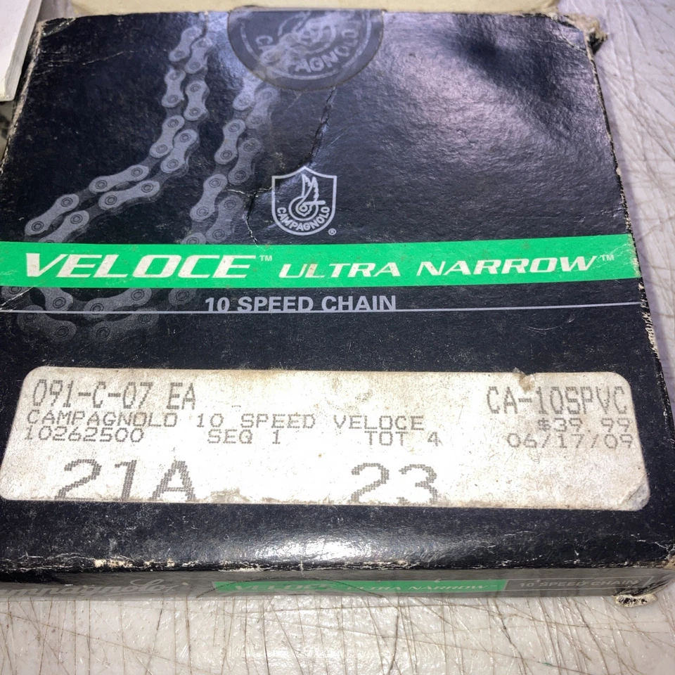 NEW Campagnolo VELOCE Ultra Narrow 10 Speed Chain Fits 091-C-07 EA CA-10SPVC - Image 3 of 4