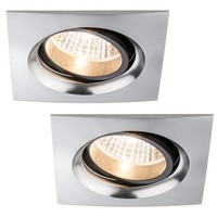 Paulmann Premium Einbauleuchten Set Daz Schwenkbar Eckig Led 2X7W 18VA 230V/700