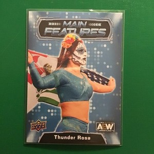 Thunder Rosa-Main Feat-AEW-2022 Upper Deck Card-#2-All Elite Wrestling