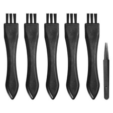 ESD Brush, 5Pcs Electronic Cleaning Brush Set Flat, 15x26mm Bristles