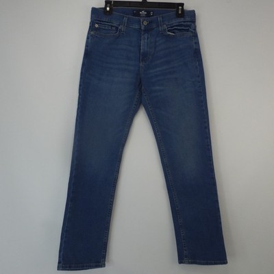 Hollister Men's Jeans W30x29 Slim Tapered Hollister EPIC Flex Denim Medium Wash