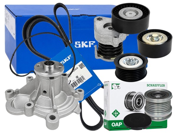 SKF Keilrippenriemensatz Wapu Freilauf Mercedes C Klasse E Klasse 180 200 250-image