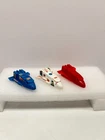 Vtg 1985 Kelloggs Premium Cereal Transformers StarBot Space Shuttle Figures x3
