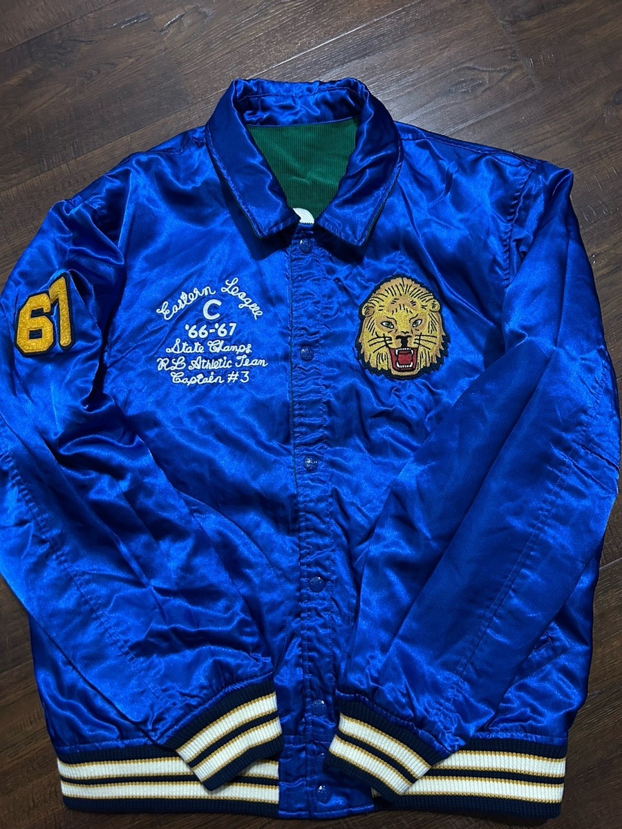 Polo Ralph Lauren Reversible Green Bronx Lion Royal Blue Tiger