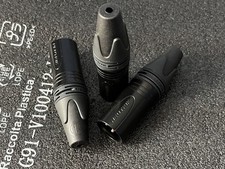 3x Neutrik NC3MXX-BAG Male XLR Audio Connector 3 pin Black Microphone - NEW