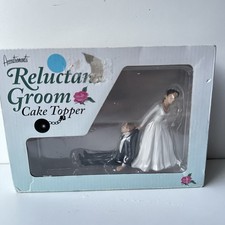 Reluctant Groom Wedding Cake Topper Accoutrements Brand Humorous Bride dragging