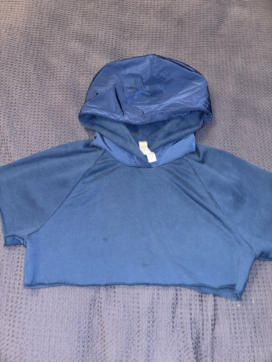 ALO Yoga Cropped In The Air Short Sleeve Hoodie – ECLIPSE BLUE