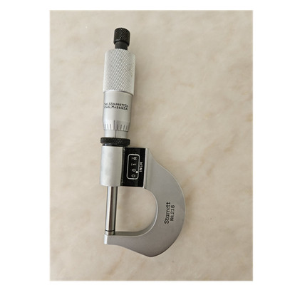 Starrett No. 216 0-1in Outside Micrometer Mechanical, 0.001in Resolution