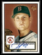 2006 Topps '52 Rookies Jonathan Papelbon Signatures auto card Red Sox