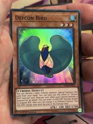 Defcon Bird - FIGA-EN037 - Super Rare - 1st Edition - Yugioh Nm