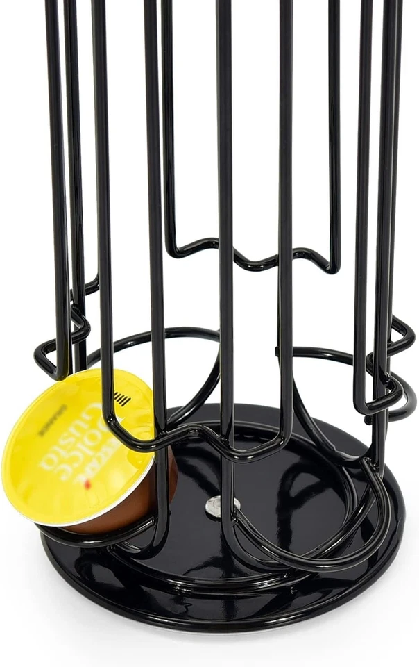 Kapselspender für 32 Kaffeekapseln Kaffeeorganizer schwarz - Bild 4 von 4