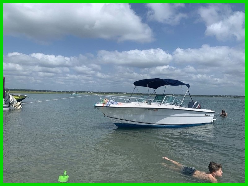 2000 Angler 20’ 205 Dual Console Saltwater Boat Yamaha 150HP Outboard Gas 