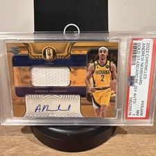 2022-23 Chronicles Gold Standard Andrew Nembhard Rookie Patch Auto /99 Pacers RC