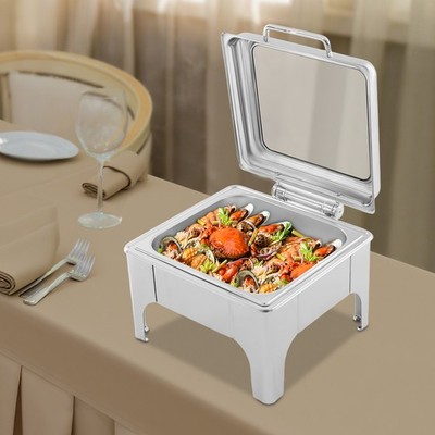 Buffet Chafing Dish Set Stainless Steel Food Warmer 6L/6.34Qt Buffet Warmer