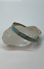 J. Crew Gold Tone Ship Wheels Blue Enamel Bangle & Rhinestones Bracelets 29.6g — photo 4