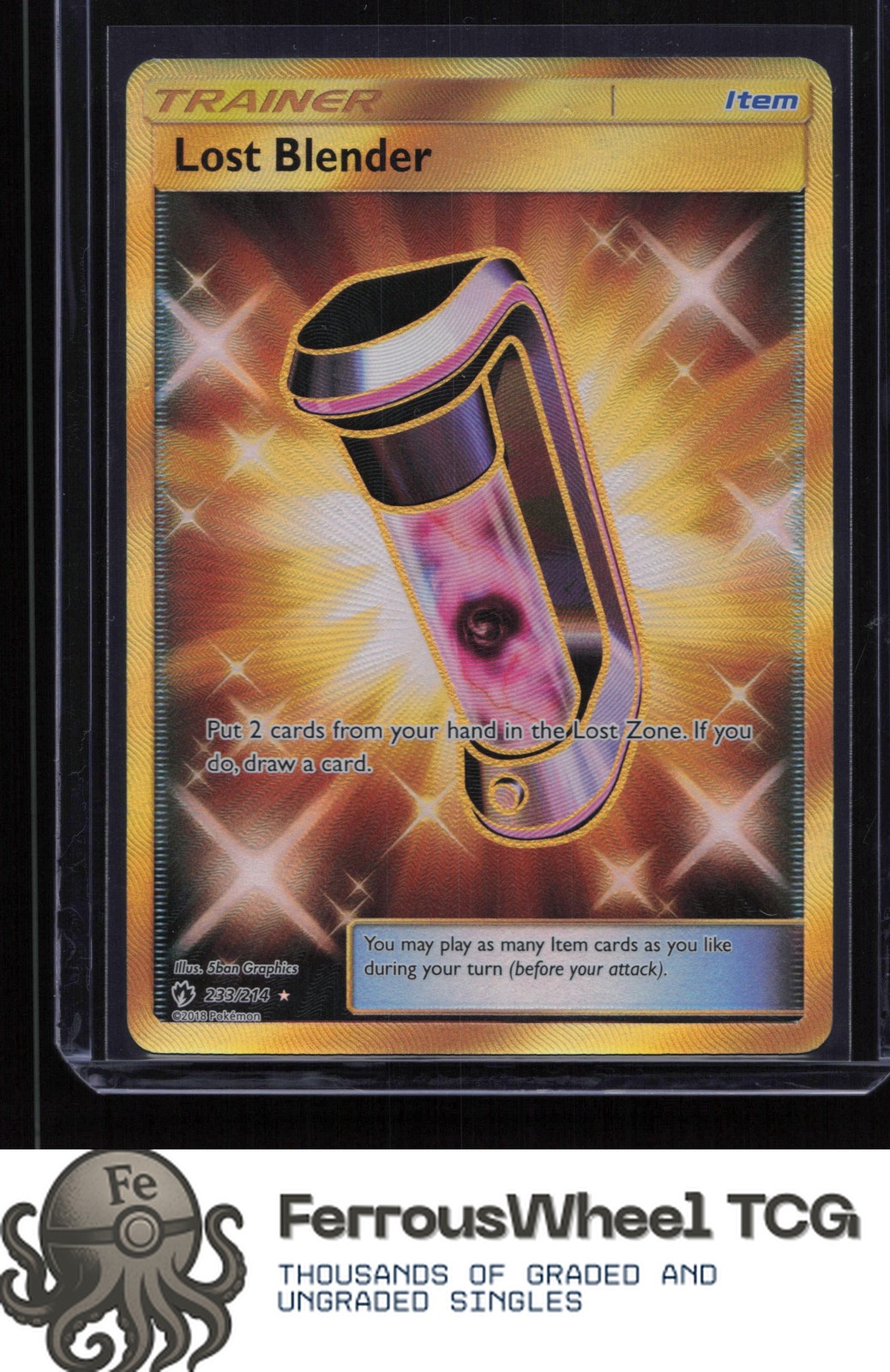 Lost Blender (Secret) 233/214 - SM - Lost Thunder - (NM)