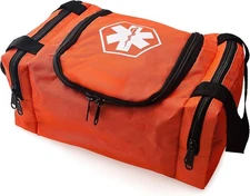 ASA TECHMED First Aid Responder EMS Emergency Medical Trauma Bag EMT, Orange 
