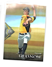 2014 BOWMAN PLATINUM  GOLD REFRACTOR SP #/50 SET BREAK TYLER GLASNOW