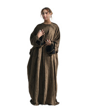 Islamic Open Kimono Abaya Muslim Women Kaftan Long Dress Cardigan Dubai Ramadan