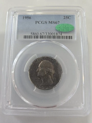 1956 PCGS MS 67 CAC 25C