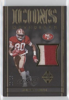 2017 Panini Majestic Icons Materials Gold 6/15 Jerry Rice #IM-6 HOF 1d0s