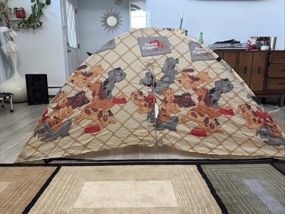 Rare Pound Puppies Play Inn Tent VTG TONKA 1985 WENZEL  72x36 With Box VTG Toy