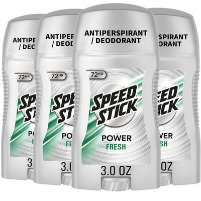 Speed Stick Power Fresh Deodorant For Men, 3 oz, 4 Pack