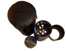 ASAHI Pentax Takumar 200MM OBIETTIVO Super Multi-Coated 1:4 M 42 attacco/custodia/tappi fine
