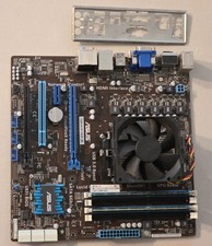 TESTED 16GB DDR3 – AMD A8-5500 CPU + ASUS F2A85-M Motherboard Combo – I/O Shield