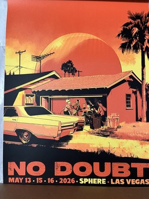 OFFICIAL NO DOUBT Tour Poster THE SPHERE 05/13-15-16/2026 