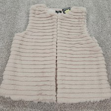 Lisa International Faux Fur Vest Sleeveless B...