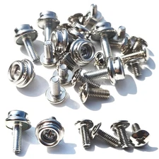 24 Pcs Stainless Steel Helmets Visor Screws, Hockey Helmet Repair Kit, Football 
