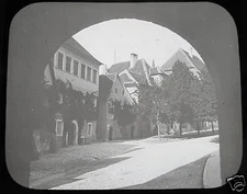 Glass Magic lantern slide ROTHENBURG NO12 C1910  BAVARIA GERMANY 