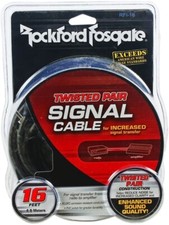 Rockford Fosgate RFI-16 Twisted Pair Signal Cable 16' 4.8 Meters RCA Cable